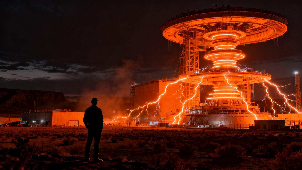 Construcción de campus de fusión nuclear de Pacific Fusion en Nuevo México, tecnología de energía pulsada y deep tech.