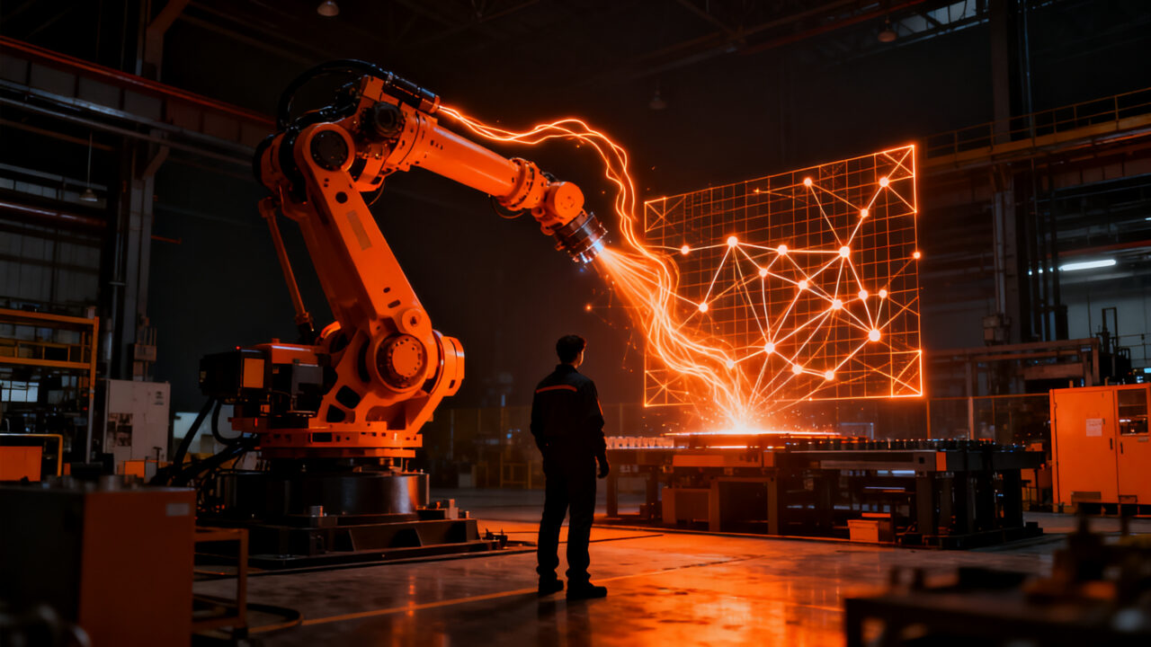 Alianza entre Palladyne AI y FANUC America para integrar IA física y autonomía avanzada en la robótica industrial.
