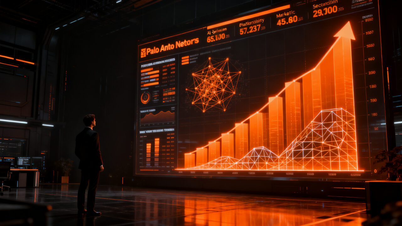 Crecimiento de Palo Alto Networks y valoración de ciberseguridad con IA en el mercado SaaS.