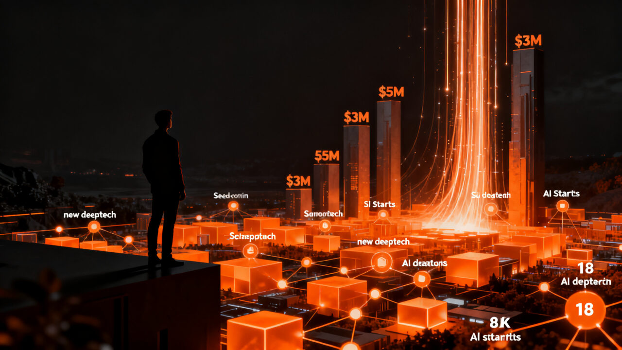 Inversión semilla de Peak XV Surge 12, mostrando capital de riesgo y crecimiento en startups de IA y deeptech.