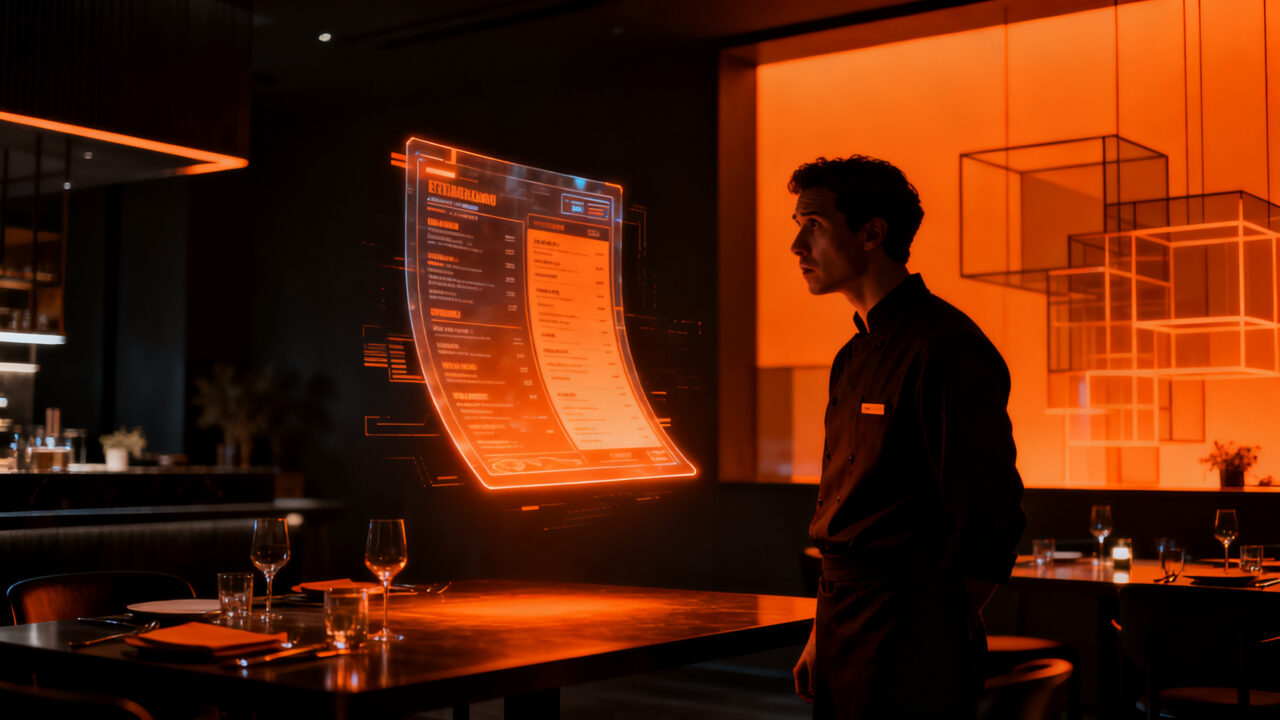 Efecto uncanny valley en menús digitales generados por IA y la homogeneización visual en la industria restaurantera.