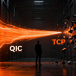 Comparación de rendimiento entre Postgres sobre QUIC y TCP, visualizando la optimización de latencia en bases de datos.