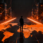 Mapa geopolítico de la inteligencia artificial en potencias medias como México y Brasil, analizando la inversión en tecnología y soberanía digital.