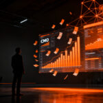 CMO analizando datos financieros y eficiencia operativa ante la reducción de presupuestos de marketing en startups.
