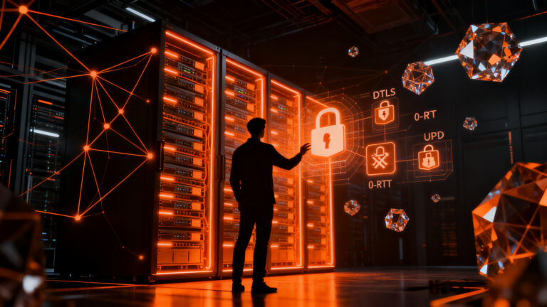 Arquitectura serverless en AWS para seguridad UDP y protocolos DTLS en infraestructuras IoT y cloud.