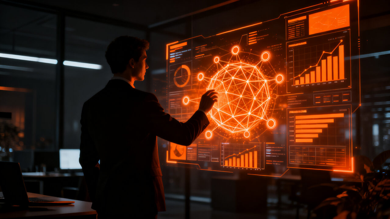 Pyme española adoptando inteligencia artificial para automatización y transformación digital en el mercado.