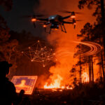 Startup chilena RCT Drones utiliza tecnología de inteligencia artificial y sensores térmicos para la detección autónoma de incendios forestales.