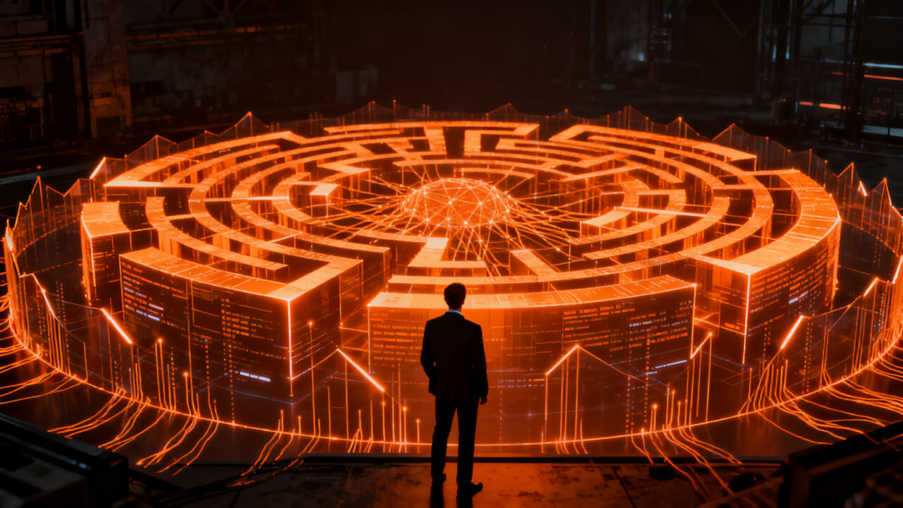 Debate sobre regulación de inteligencia artificial en 2026, con líderes tecnológicos y políticos analizando riesgos y seguridad para startups.