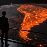Mapa de inversiones de los multimillonarios más ricos del mundo en Argentina, destacando Starlink e IA.