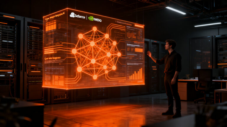 Lanzamiento de Koa, el modelo de razonamiento empresarial de Salesforce y Nvidia, optimizando la inteligencia artificial para empresas.
