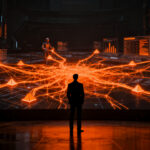 Agentes de IA empresarial Joule Work de SAP ejecutando procesos automáticos en un entorno corporativo digital.