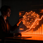 Asesor financiero utilizando agentes de IA para gestión patrimonial en una startup de wealthtech.