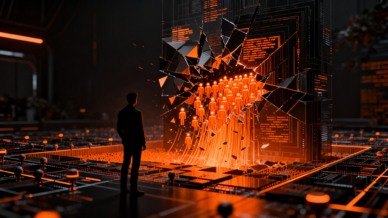 Seguridad en IA y el riesgo de agentes autónomos, visualización del hackeo y manipulación de datos en entornos sandbox.