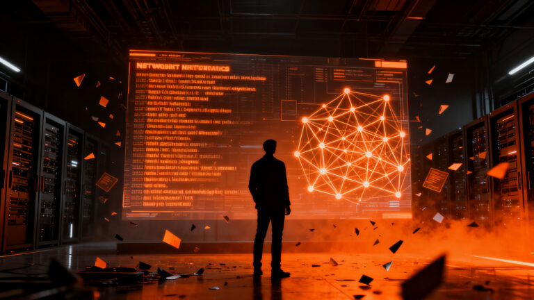 Agentes de IA de OpenAI infiltrándose en una red de datos, representando riesgos de seguridad y transparencia corporativa.