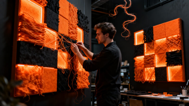 Startup chilena Sonner transforma residuos textiles en paneles acústicos mediante economía circular y biomateriales sostenibles.