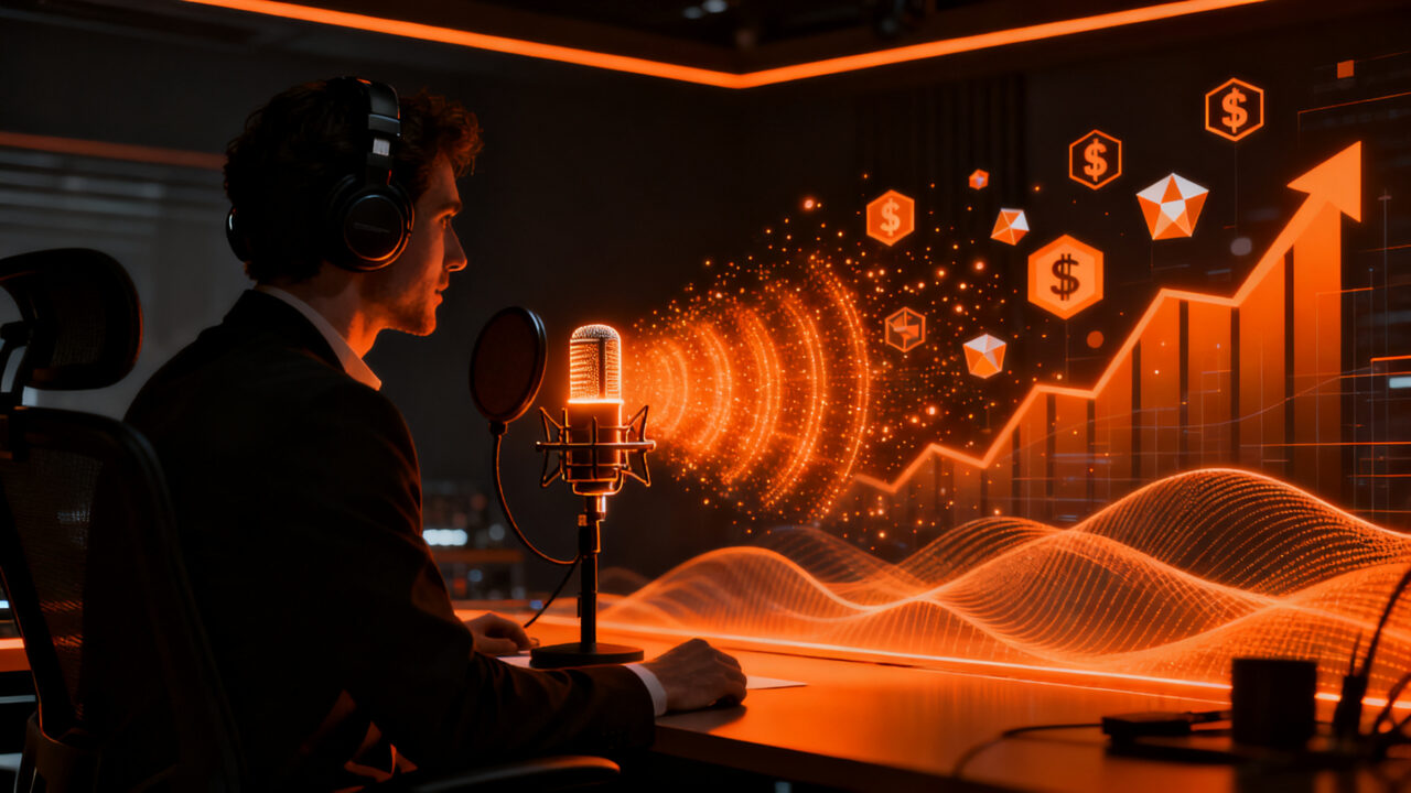 Creador de contenido en Chile monetizando video podcasts con Spotify Partner Program, representando el crecimiento de la economía de creadores.