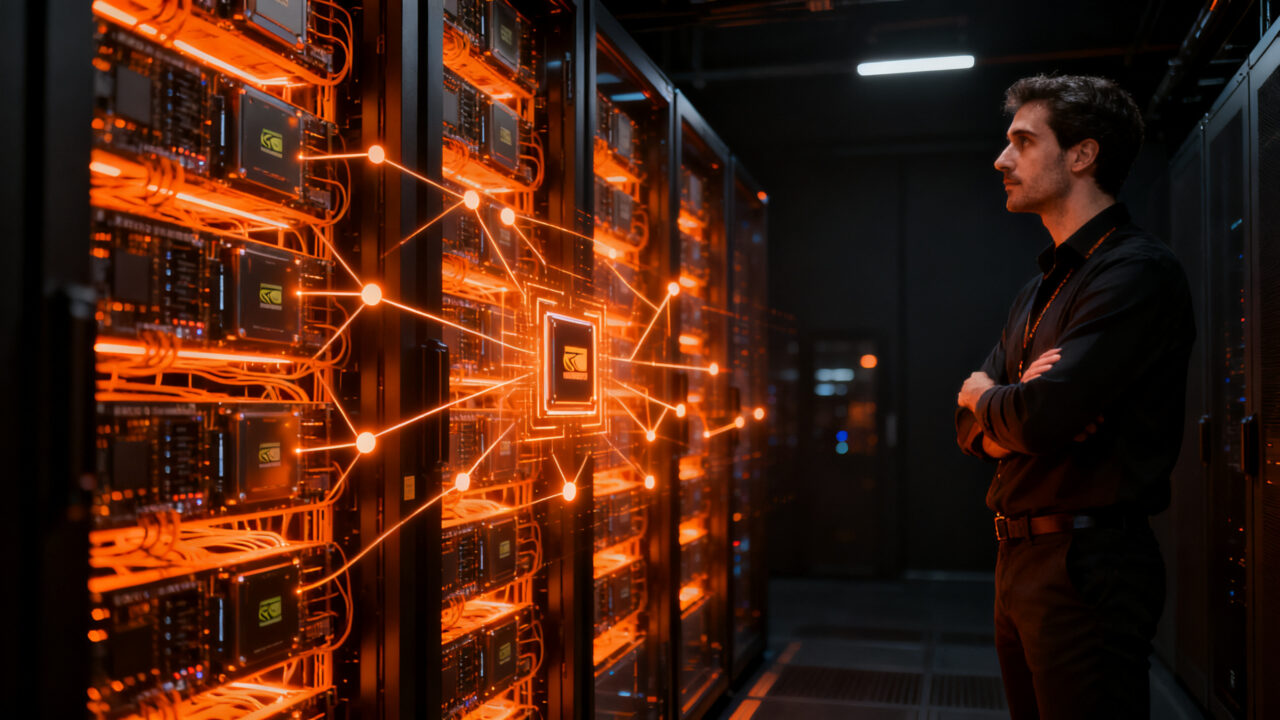 Servidores de IA con tecnología Nvidia Blackwell para infraestructura on-premise en Murcia, cumpliendo con la soberanía de datos y el AI Act europeo.
