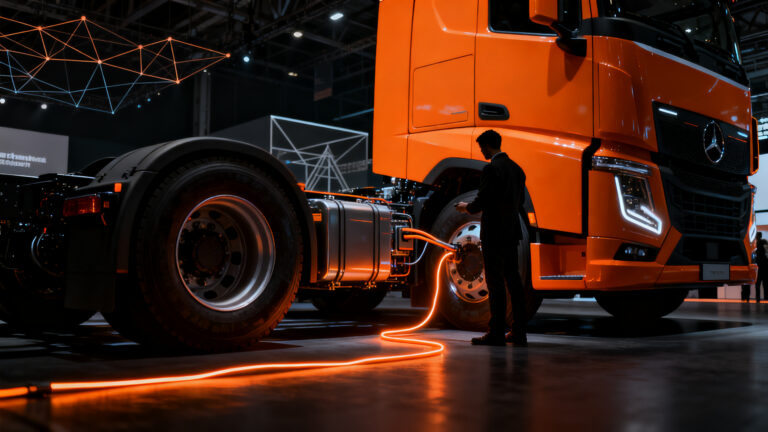 El camión eléctrico Tesla Semi desafía a la competencia europea en la feria IAA Transportation, marcando un hito en la electrificación del transporte de carga.