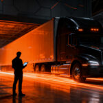 Producción masiva del camión eléctrico Tesla Semi, liderando la logística de transporte pesado cero emisiones.