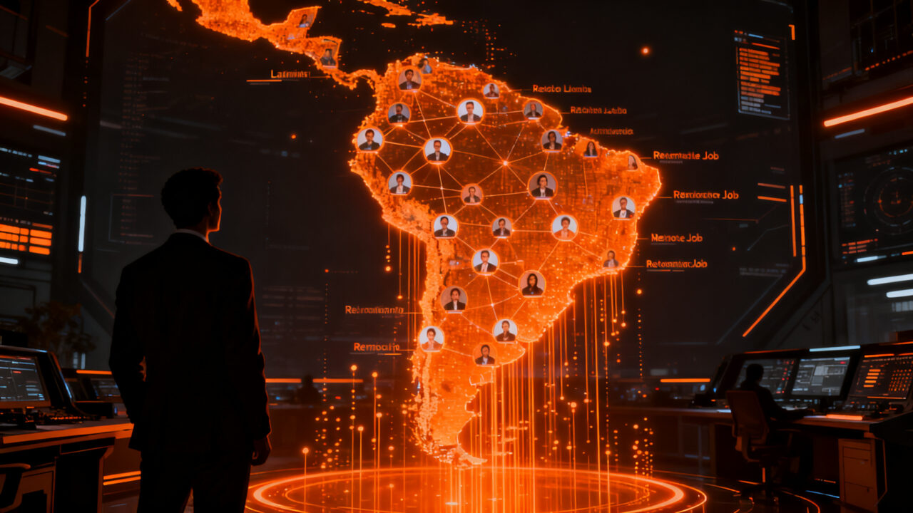 Plataforma de contratación remota usando inteligencia artificial para conectar talento en LATAM con miles de vacantes diarias.