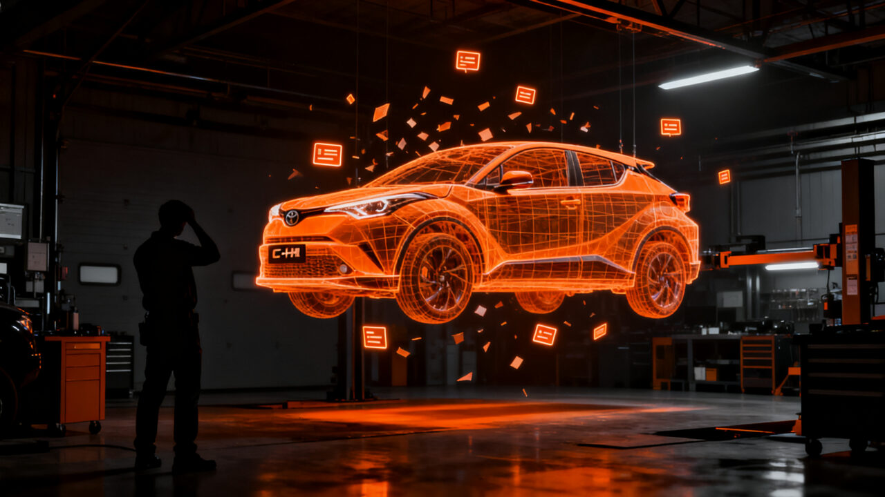 Retirada masiva de vehículos eléctricos Toyota C-HR debido a fallos críticos de software y falta de actualizaciones OTA.