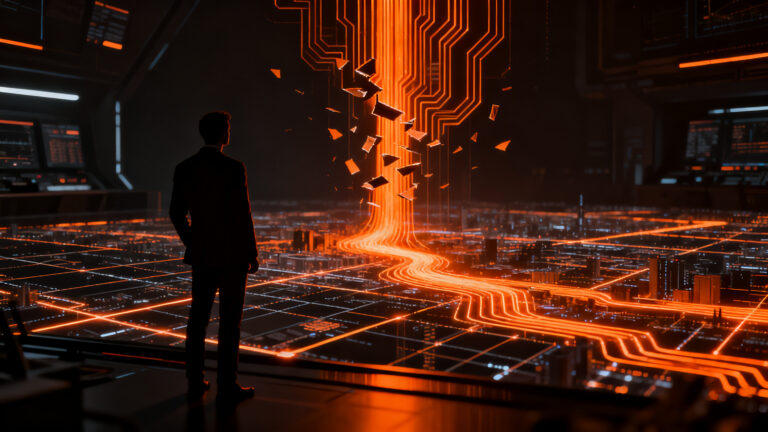 Transformación operativa de infraestructura eléctrica en Delhi, mostrando eficiencia energética y smart grids para startups.