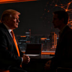 Reunión estratégica entre Donald Trump y Dario Amodei de Anthropic en un contexto de regulación de IA y política tecnológica.