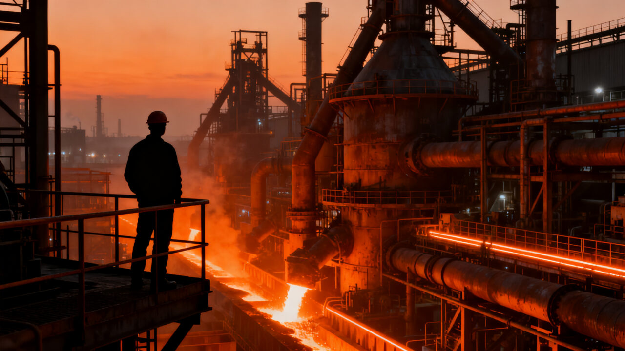 Planta siderúrgica en Iowa, inversión industrial masiva y reshoring de manufactura estadounidense.