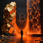 Estrategia de inversión diversificada combinando oro y bitcoin en un portafolio frente a la debilidad del dólar.