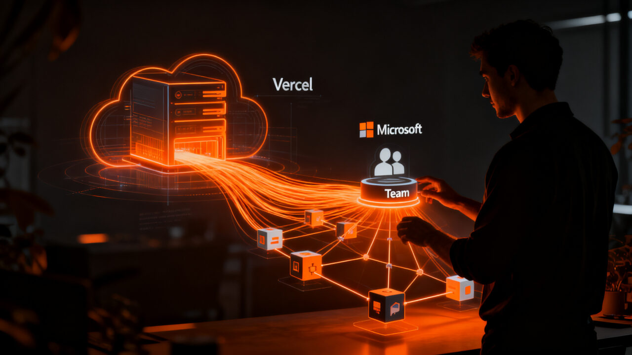 Integración de Vercel Connect con Microsoft Teams para crear bots seguros sin almacenar secretos de cliente.