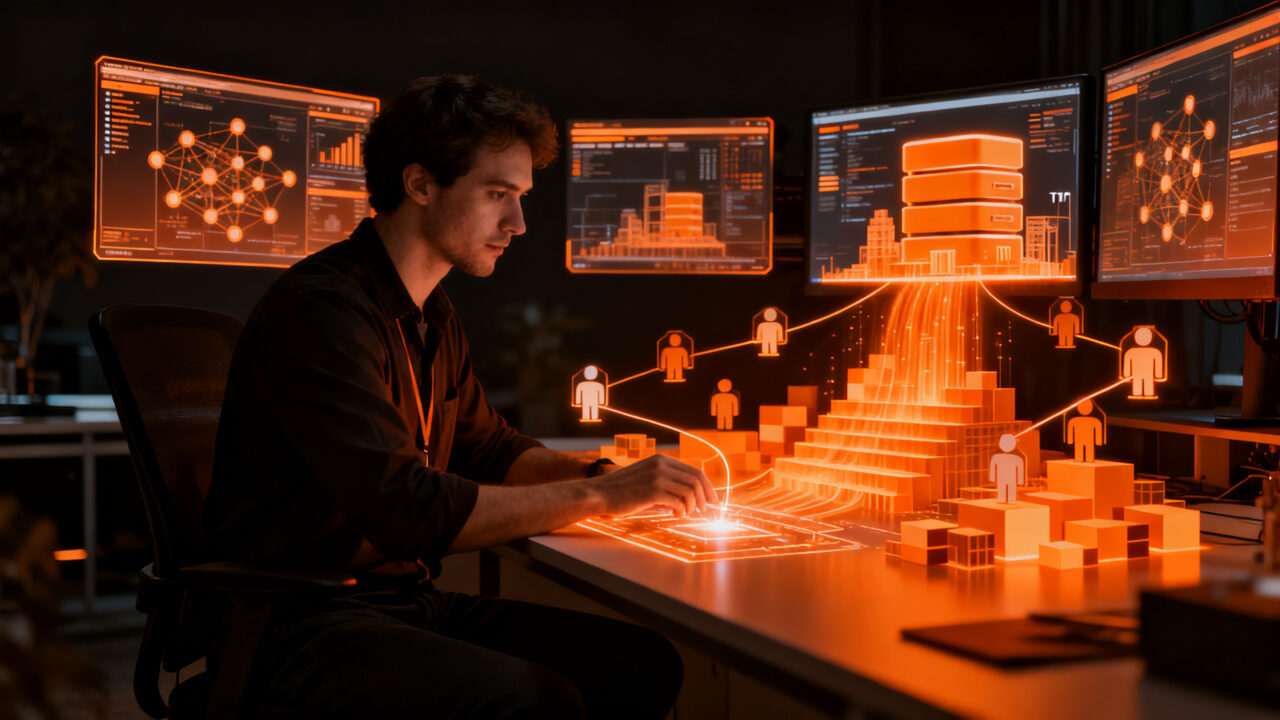 Ingeniero trabajando en infraestructura de agentes de IA con almacenamiento persistente en Vercel Drives.