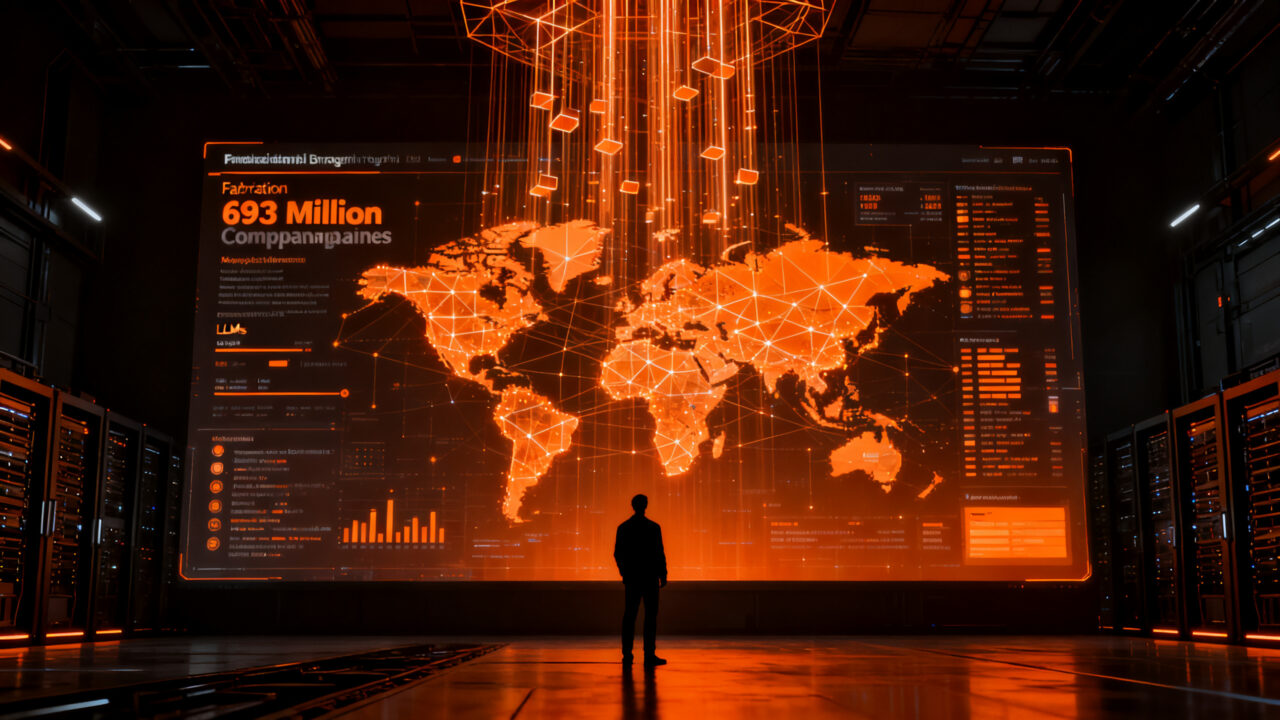 Startup Veridion utilizando IA y LLMs para estructurar datos firmográficos globales de empresas.