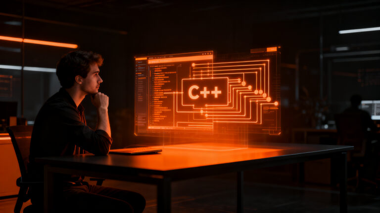 Desarrollador trabajando en un framework web C++ de alto rendimiento con arquitectura minimalista y epoll.