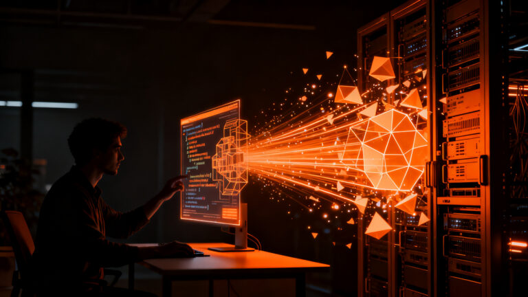 Desarrollador migrando aplicaciones Next.js a Cloudflare Workers con Vinext para mayor velocidad y eficiencia en edge computing.