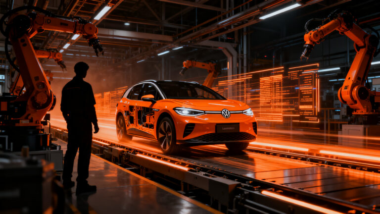 Producción del Volkswagen ID. Cross en Landaben Navarra, impulsando la electrificación europea frente a la competencia china.