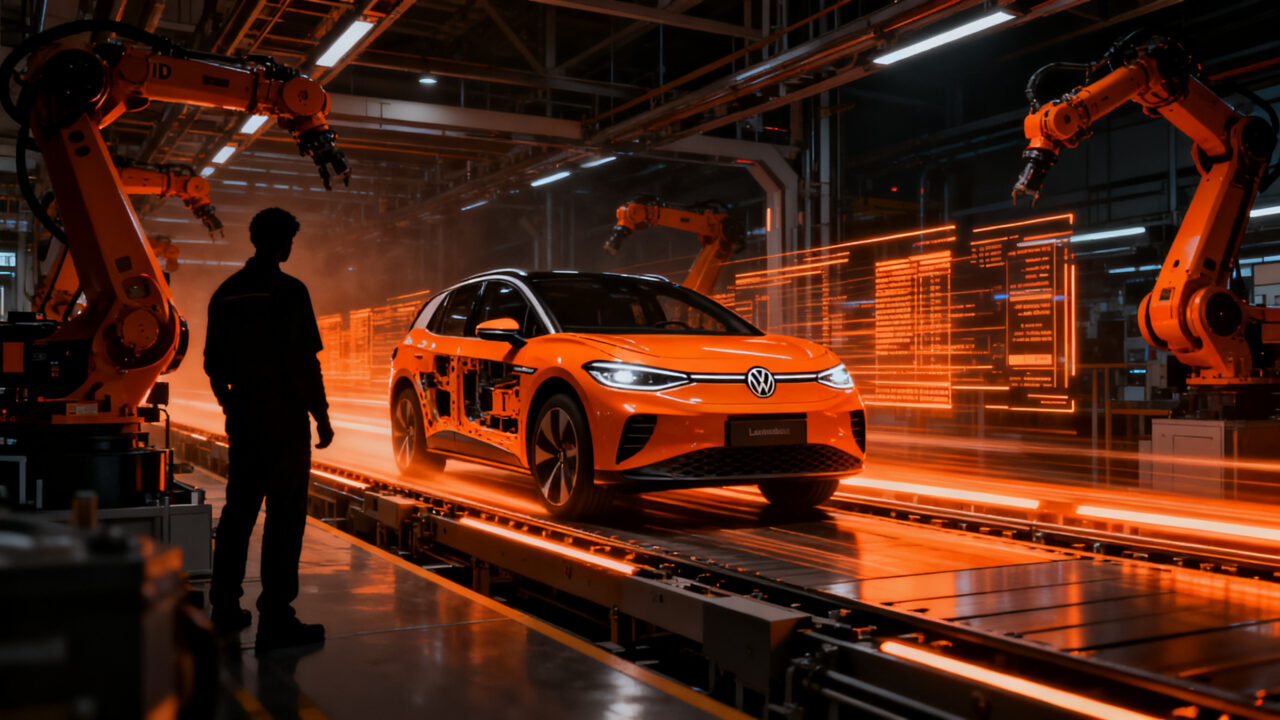 Producción del Volkswagen ID. Cross en Landaben Navarra, impulsando la electrificación europea frente a la competencia china.