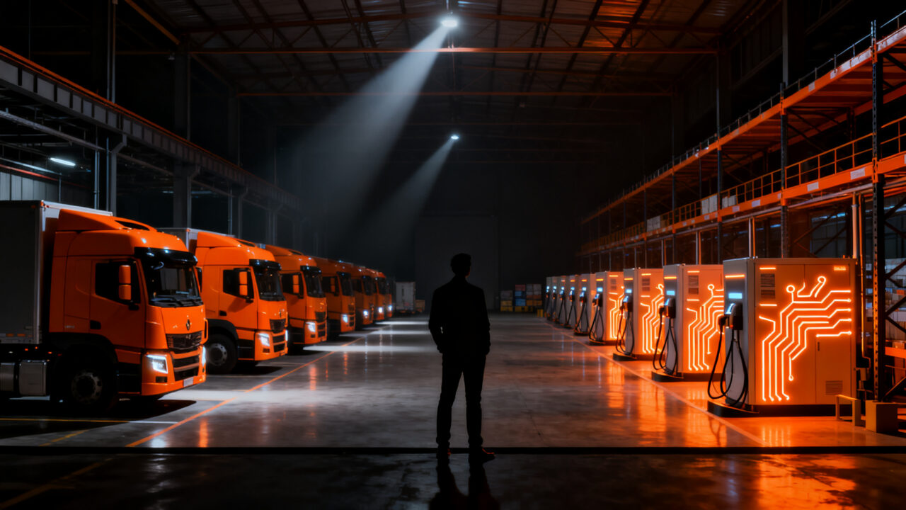 Centro logístico de Volvo en Santiago, impulsando la electromovilidad y la infraestructura de camiones eléctricos en Chile.