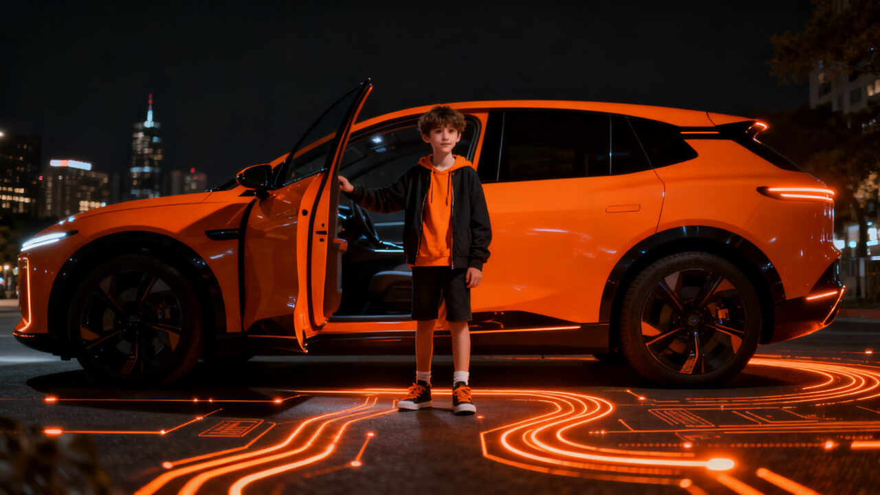 Adolescente entrando en un robotaxi autónomo de Waymo en Nashville, representando la nueva segmentación demográfica en movilidad autónoma.