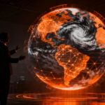 Modelo de IA WeatherNext 3 de Google DeepMind analizando patrones climáticos globales con alta precisión meteorológica.