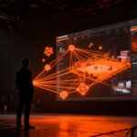 Centro de producción con IA y realidad virtual de WPP en Londres, representando el futuro de la publicidad y la tecnología agéntica.