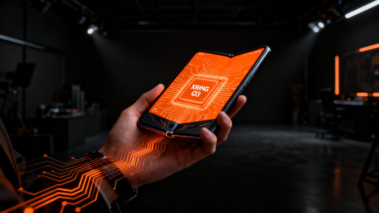 Xiaomi 18 Fold con procesador XRING O3, representando la evolución de los teléfonos plegables en el mercado Android premium.