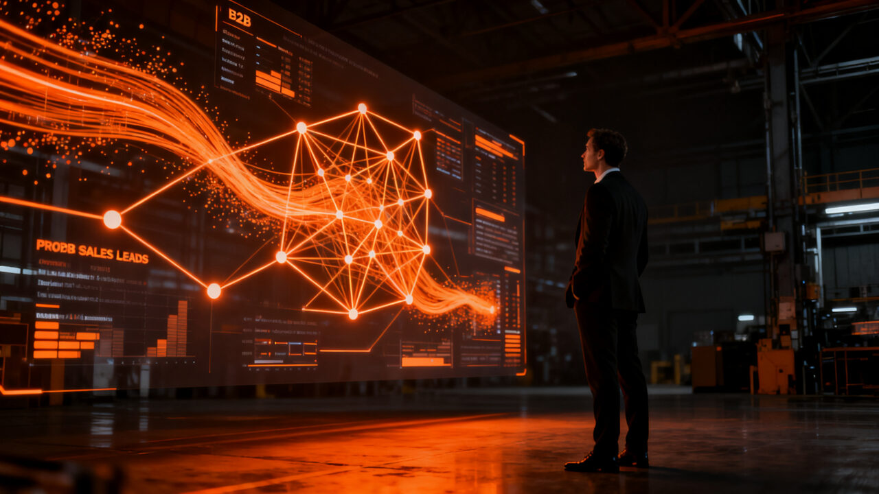 Estrategia de crecimiento B2B industrial mediante el uso de datos propios e inteligencia artificial en una startup tecnológica.