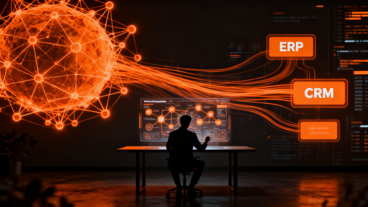 Agentes de IA de Adex Group automatizando flujos de trabajo en sistemas ERP y CRM para startups.
