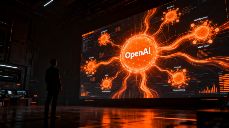 Comparativa de adopción empresarial de plataformas de agentes IA entre OpenAI, Anthropic y Google.