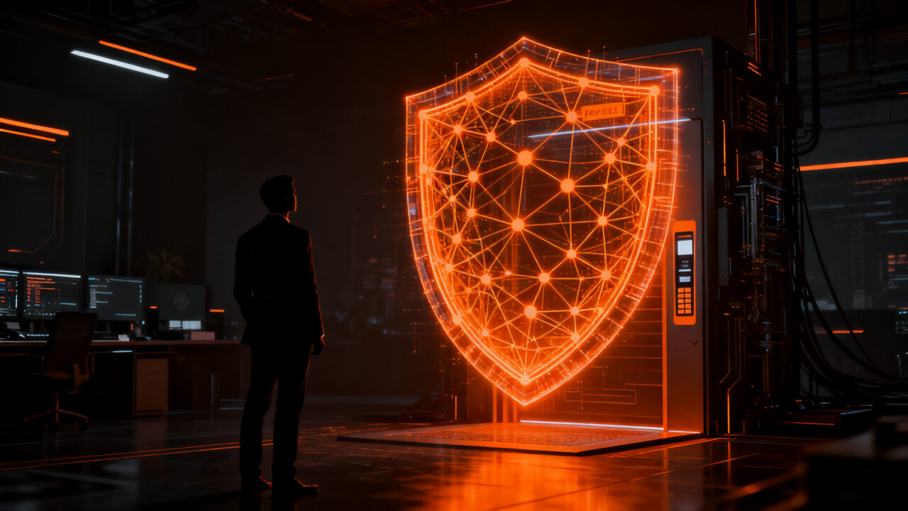 Agente de IA analizando transacciones financieras digitales, concepto de seguridad antifraude en el sector fintech y pagos.