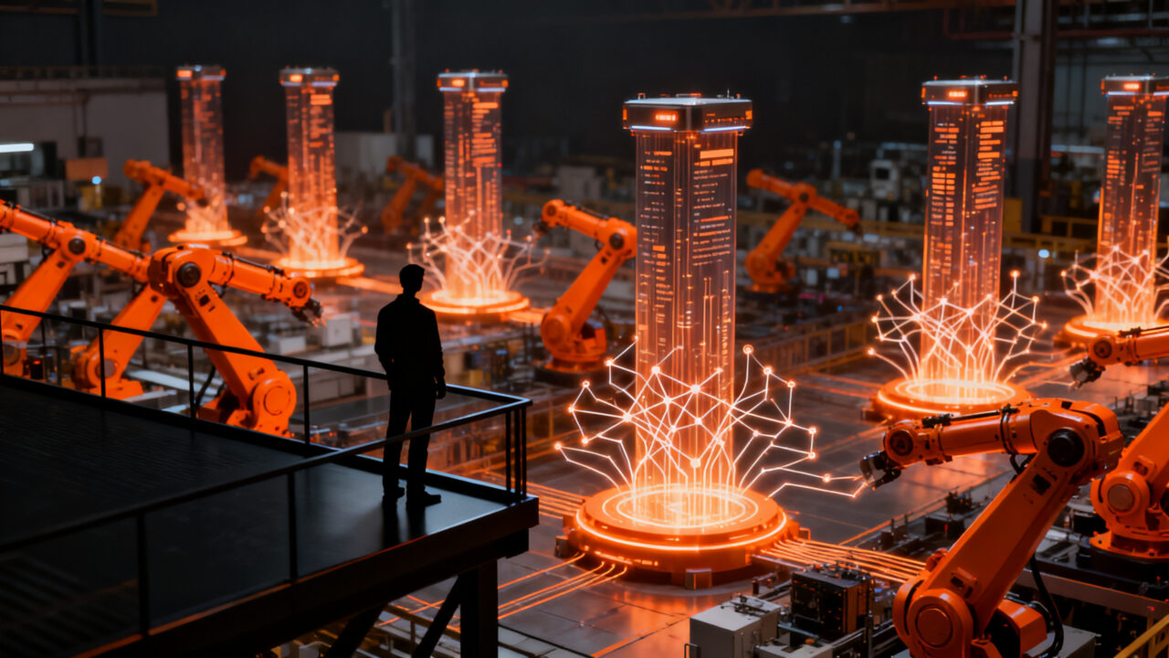 Agentes de IA industrial en el edge computing para la automatización de procesos empresariales y startups.