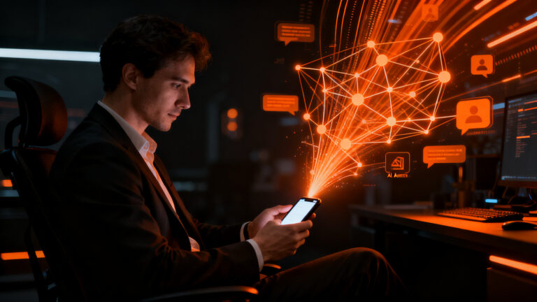 Agentes de IA integrados en aplicaciones de mensajería para mejorar la productividad y automatización en startups.