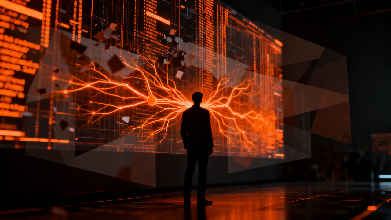 Agentes de IA como Meta Muse analizando datos personales, representando los riesgos de privacidad y seguridad en la era de la inteligencia artificial.