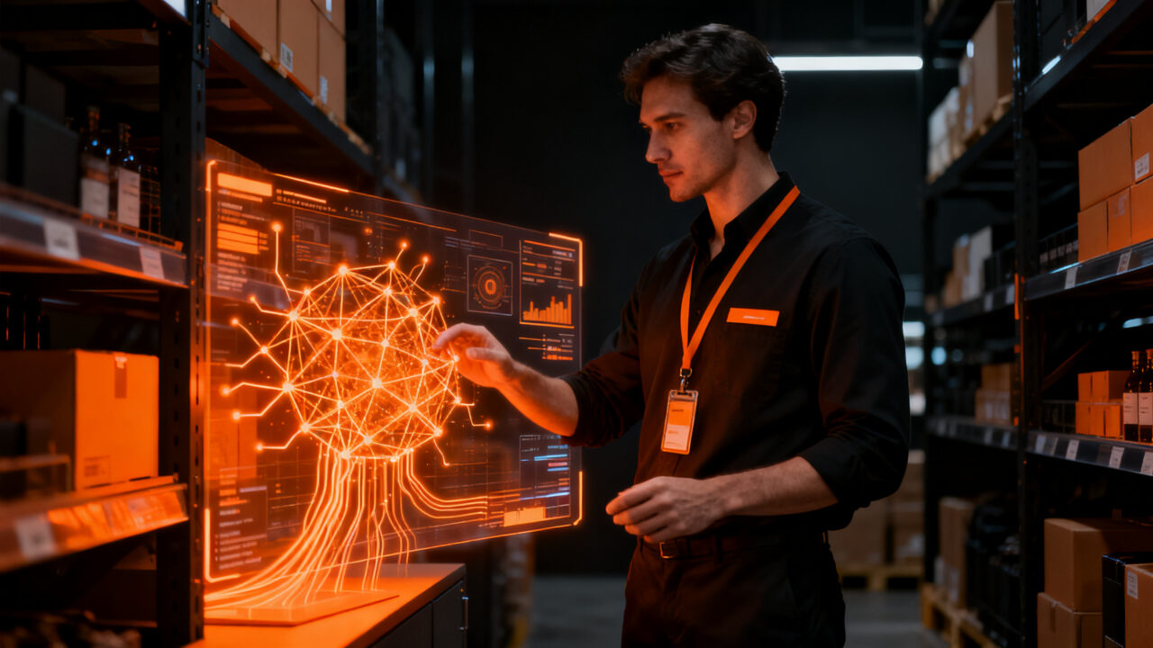Agentes de IA en el sector retail y CPG, representando la automatización y productividad empresarial según NVIDIA 2026.