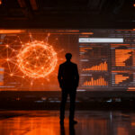 Estratega digital analizando métricas de AI Overviews para mejorar la visibilidad y el SEO ante el nuevo paradigma de la inteligencia artificial.